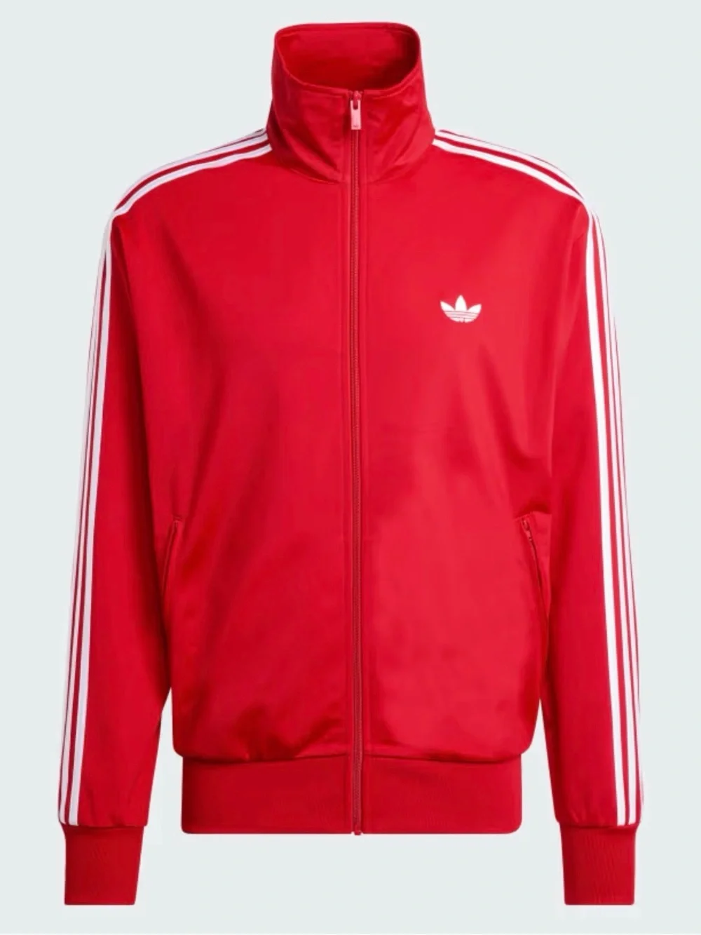 adidas FIREBIRD TRACK JACKET Red Track Jacket with White 3-Stripes